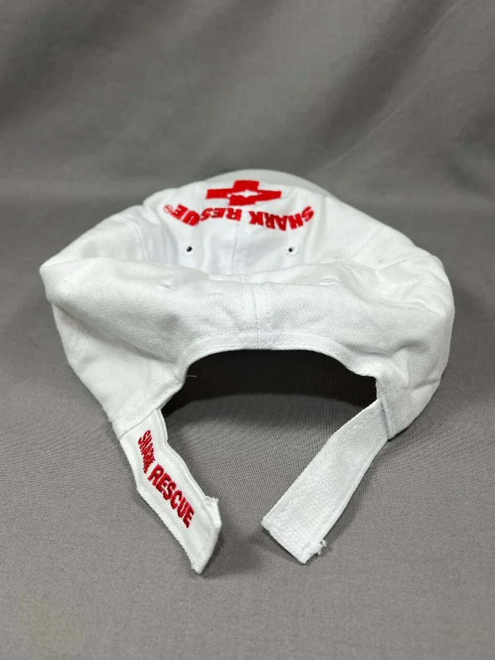 Shark Rescue Jensen Beach Florida Hat Strapback White Adjustable Adult Dad Cap